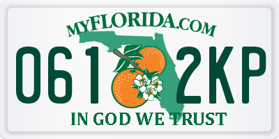 FL license plate 0612KP