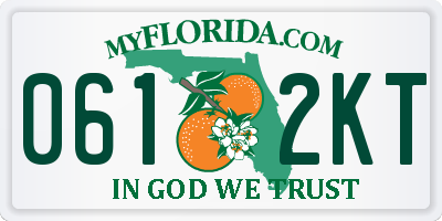 FL license plate 0612KT