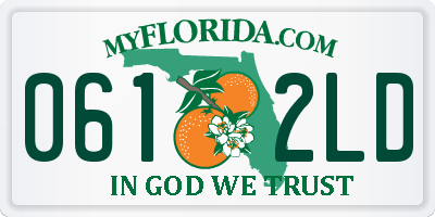 FL license plate 0612LD