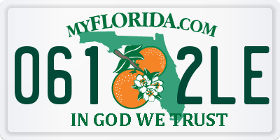 FL license plate 0612LE
