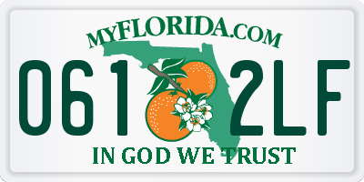 FL license plate 0612LF