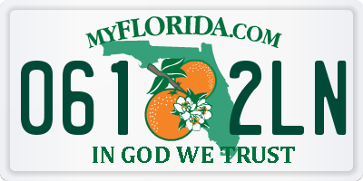FL license plate 0612LN