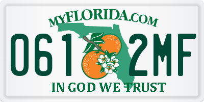 FL license plate 0612MF