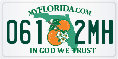 FL license plate 0612MH