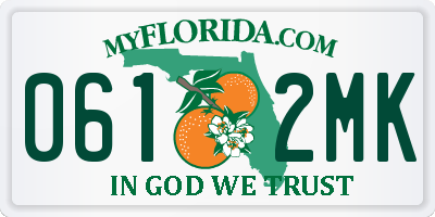 FL license plate 0612MK