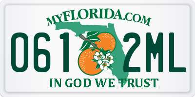 FL license plate 0612ML