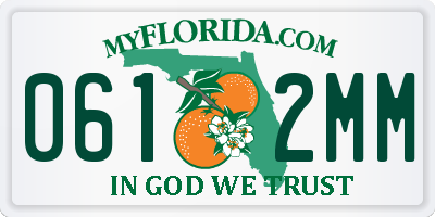 FL license plate 0612MM