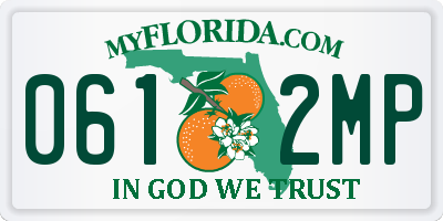 FL license plate 0612MP