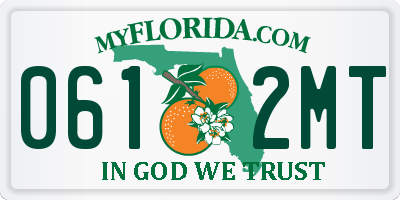 FL license plate 0612MT