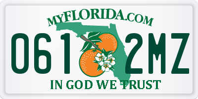 FL license plate 0612MZ