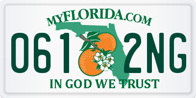 FL license plate 0612NG