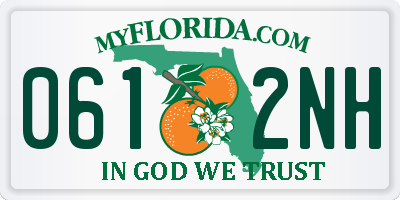 FL license plate 0612NH