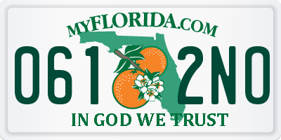 FL license plate 0612NO