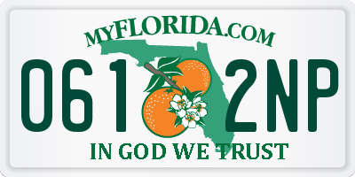 FL license plate 0612NP