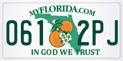 FL license plate 0612PJ