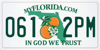 FL license plate 0612PM