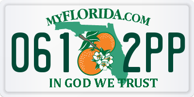 FL license plate 0612PP