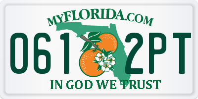 FL license plate 0612PT