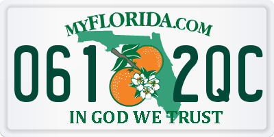FL license plate 0612QC