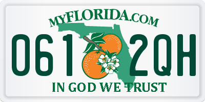 FL license plate 0612QH