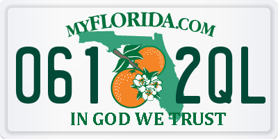 FL license plate 0612QL