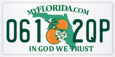 FL license plate 0612QP