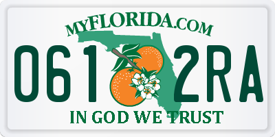 FL license plate 0612RA
