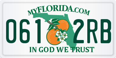 FL license plate 0612RB