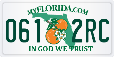 FL license plate 0612RC