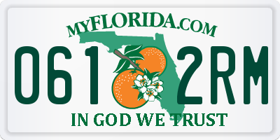 FL license plate 0612RM