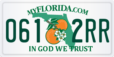 FL license plate 0612RR