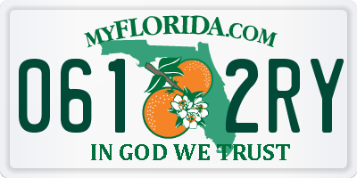 FL license plate 0612RY