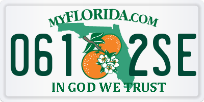 FL license plate 0612SE