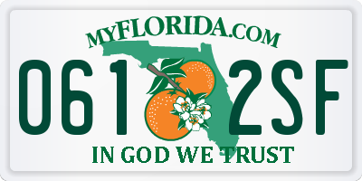 FL license plate 0612SF