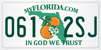 FL license plate 0612SJ