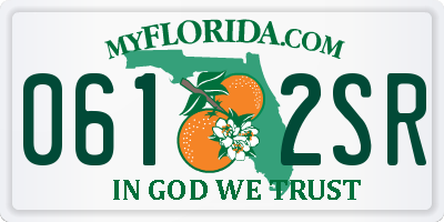 FL license plate 0612SR