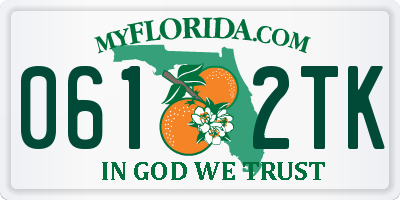FL license plate 0612TK