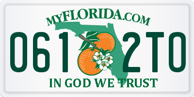 FL license plate 0612TO