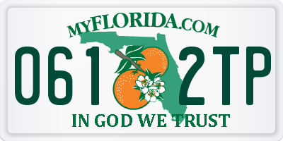 FL license plate 0612TP