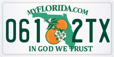 FL license plate 0612TX