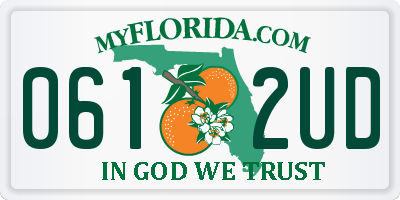 FL license plate 0612UD