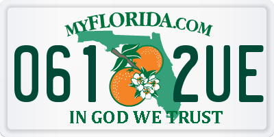 FL license plate 0612UE
