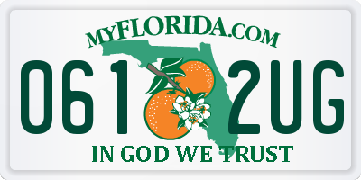 FL license plate 0612UG