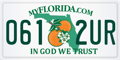 FL license plate 0612UR