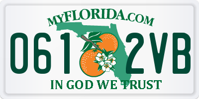 FL license plate 0612VB