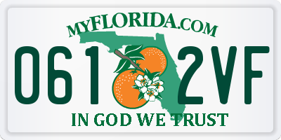 FL license plate 0612VF