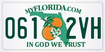 FL license plate 0612VH