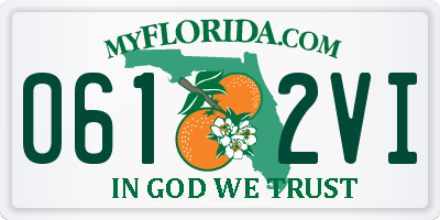 FL license plate 0612VI