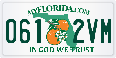 FL license plate 0612VM