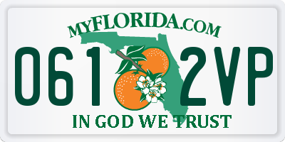 FL license plate 0612VP